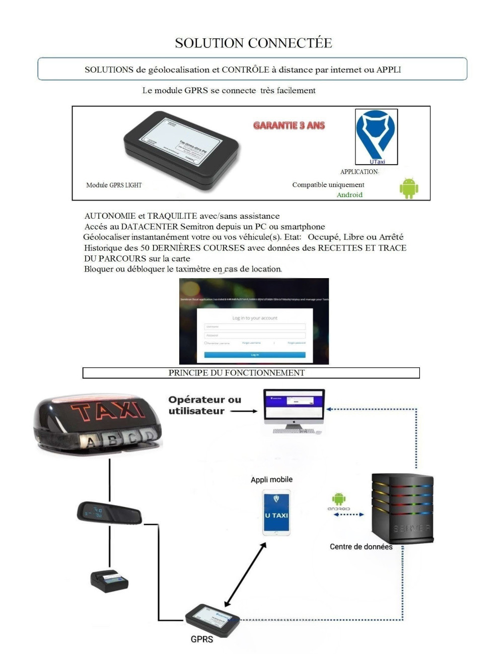 Application mobile de suivi taxi connecté